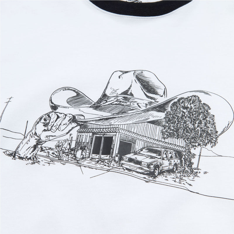 SB Roadside Ringer T-Shirt - White/Black