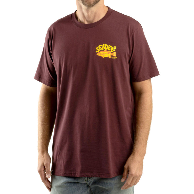 Sendero Lunker T-Shirt - Burgundy