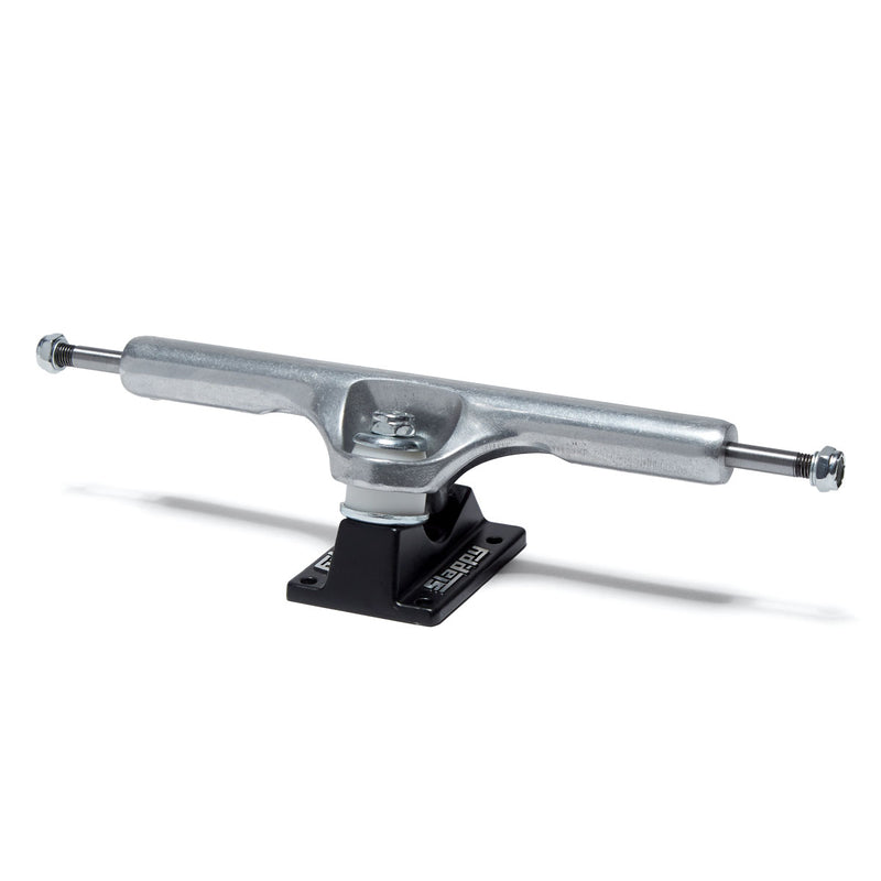 Slappy ST1 Hollow Wide Boy Skateboard Trucks - Polished/Black - 11.00"
