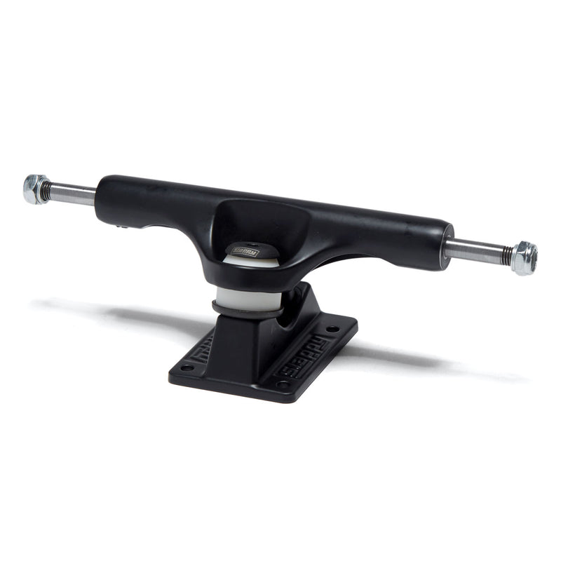 Slappy ST1 Inverted Hollow Lights Ultra Low Kingpin Skateboard Trucks - Matte Black/Black Gold - 8.25"