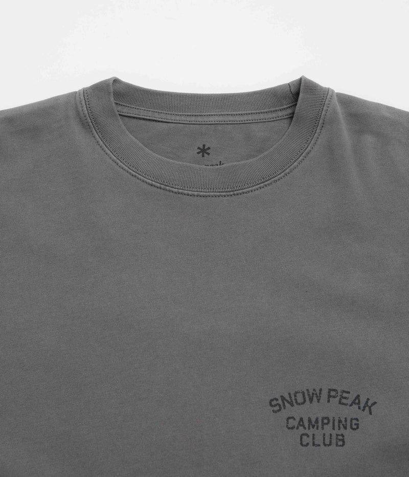 Snow Peak Camping Club T-Shirt in Charcoal
