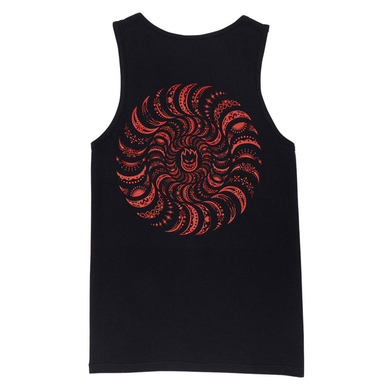 Spitfire Classic Swirl Paisley Tank Top - Black/Red