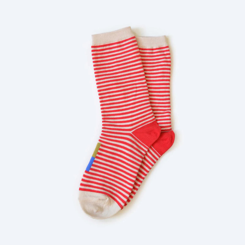 Stripe Socks in Red