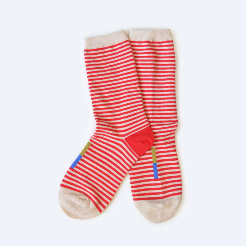 Stripe Socks in Red