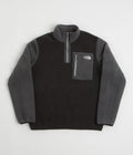 The North Face Yumiori 1/4 Zip Fleece in TNF Black and Asphalt Grey / Monument Grey
