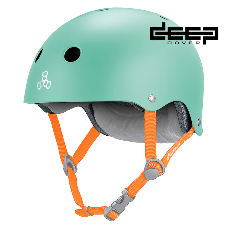 Triple Eight Deep Cover Helmet - Mint Matte