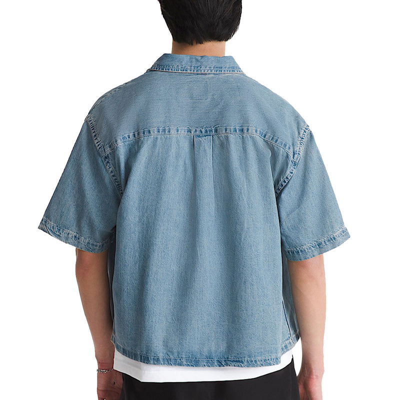 Vans Cyrus Straight Hem Denim Woven Shirt - Stonewash Blue