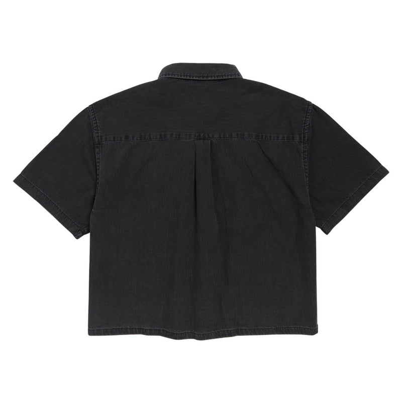 Vans Cyrus Straight Hem Denim Woven Shirt - Washed Black