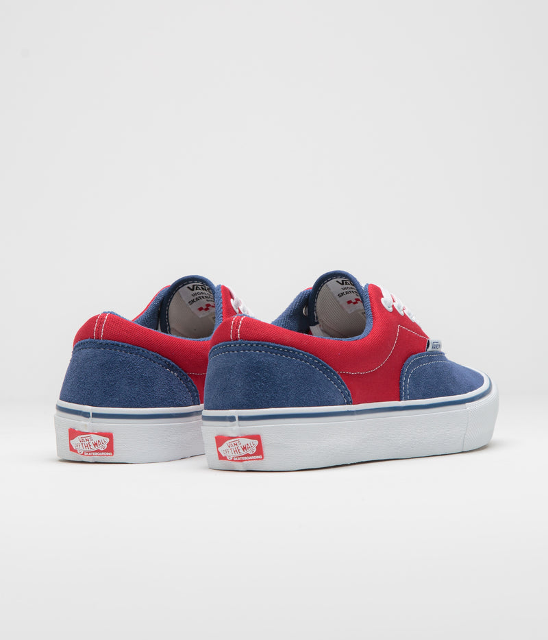 Vans Skate Era Shoes in Blue and Red