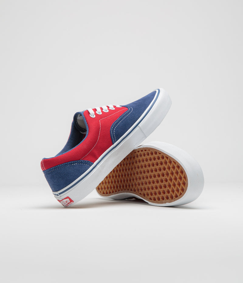 Vans Skate Era Shoes in Blue and Red