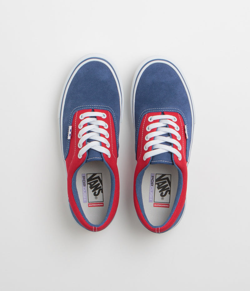 Vans Skate Era Shoes in Blue and Red