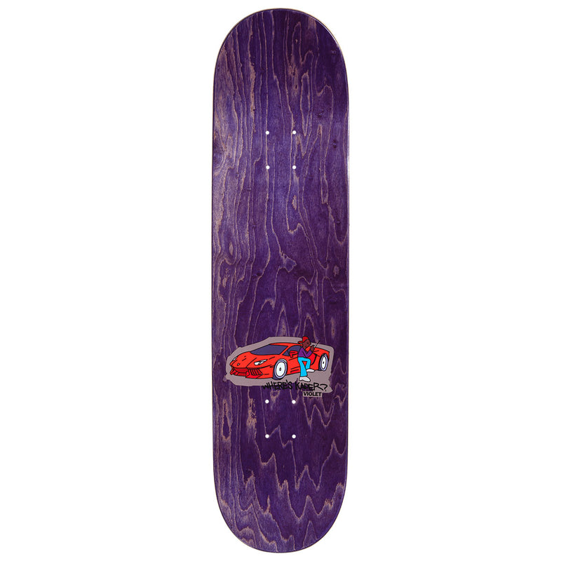 Violet Where's Kader? Skateboard Complete - 8.38"