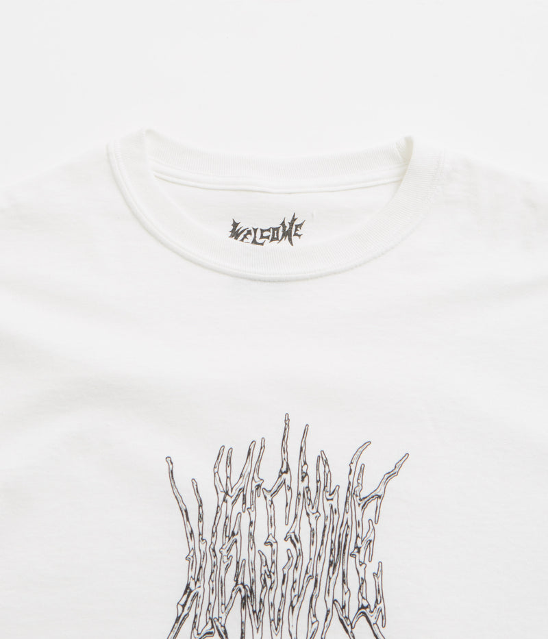 Welcome Chasm Long Sleeve T-Shirt in White