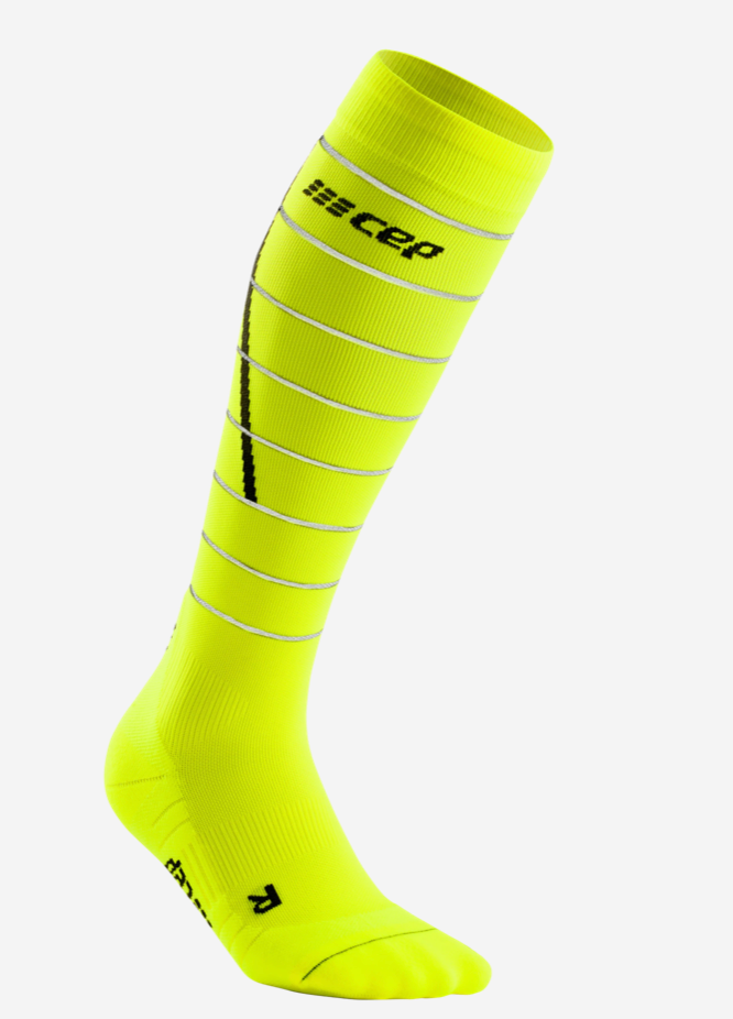 Women's CEP Pro Run Reflective Compression Socks Tall