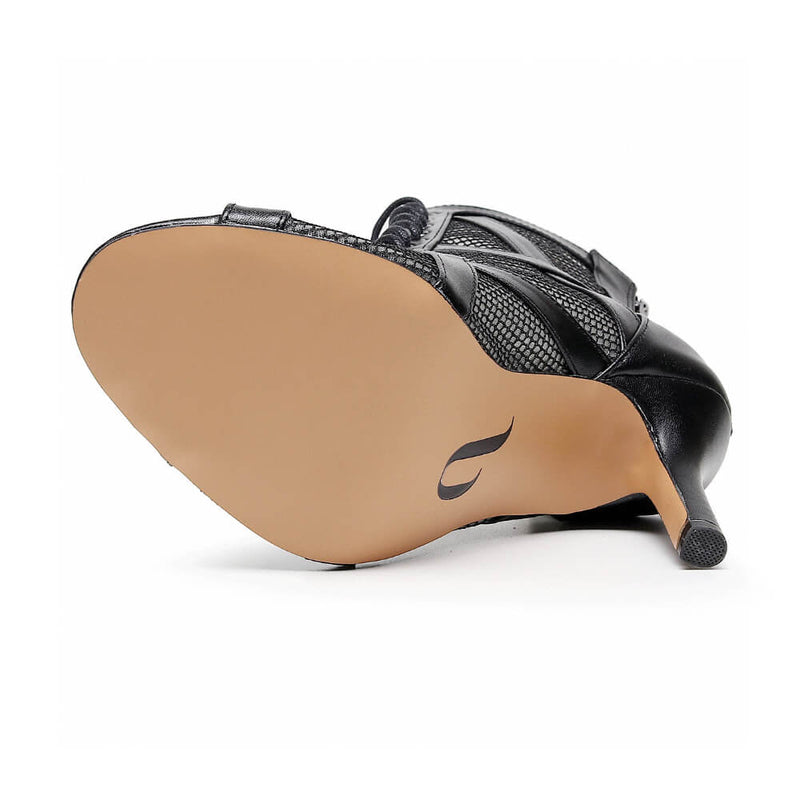 Xiomara Wide Fit - Black Vegan Leather - Street Sole